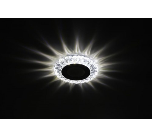 Светильник точечный встраиваемый DK LED 16 SL/WH LED круглый "белая подсветка" 3+3W прозрачный/белый  Б0036497  ЭРА