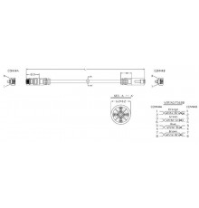 PC-LPM-UTP-RJ45-RJ45-C6a-5M-LSZH-YL Патч-корд U/UTP, Cat.6a (100% Fluke Component Tested), 10G, LSZH, 5 м, желтый  490067  Hyperline