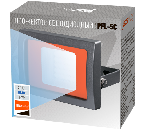 Прожектор светодиодный СДО PFL -SC-  20w Blue IP65  5010475  Jazzway