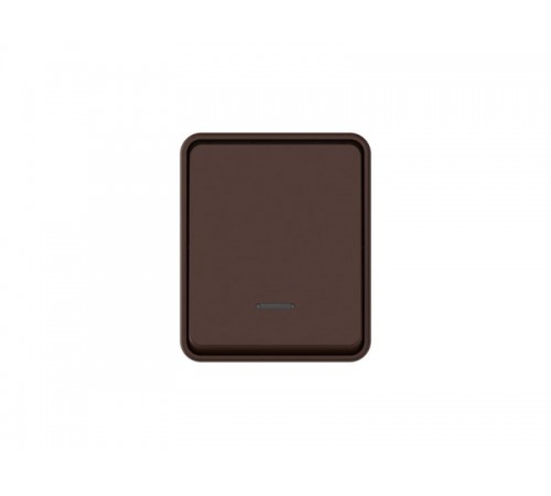 AtlasDesign Profi54 Коричневый О/У Выключатель 1-клавишный с подсветкой 10 АХ  ATN546013  SE