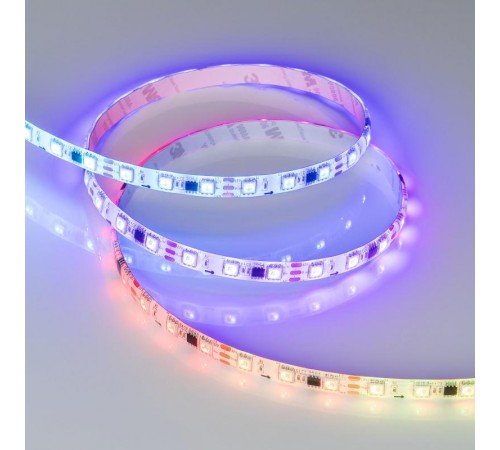 Светодиодная лента герметичная SPI-SE-B60-10mm 12V RGB-PX3 (14.4 W/m, IP65, 5060, 5m) (Arlight, бегущий огонь)  026366(2)  Arlight