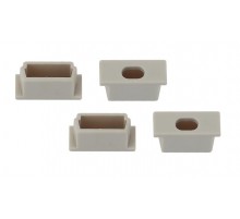 Набор заглушек для профиля CAB251, 2206-3B 4 сквозные  Б0039444  ЭРА