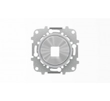 Накладка для 1-го суппорта/разъёма типа 2017... или 2018..., со стальным суппортом, серия SKY Moon, кольцо хром2CLA861810A1401 ABB