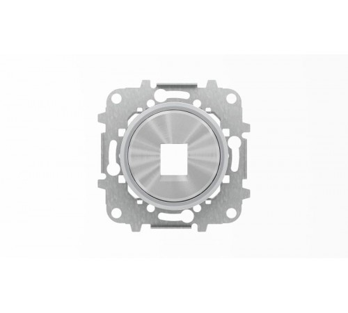Накладка для 1-го суппорта/разъёма типа 2017... или 2018..., со стальным суппортом, серия SKY Moon, кольцо хром2CLA861810A1401 ABB