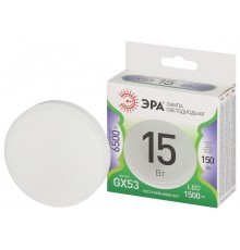 Лампа светодиодная  LED GX-15W-865-GX53 GL GX53 15 Вт таблетка холодный свет  Б0067030  ЭРА