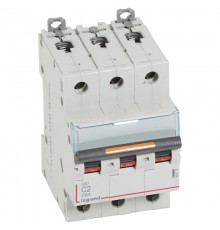 Выключатель автоматический трехполюсный DX3 2А C 25кА  409778  Legrand