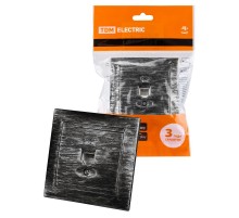 Розетка телефонная RJ11 старинное серебро "Лама"  SQ1815-0656  TDM