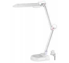 Светильник настольный на основании/струбцина NL-202 11Вт ЛЛ G23 белый с лампой  C0041460  ЭРА