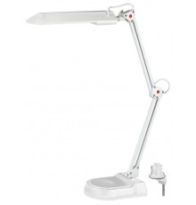 Светильник настольный на основании/струбцина NL-202 11Вт ЛЛ G23 белый с лампой  C0041460  ЭРА