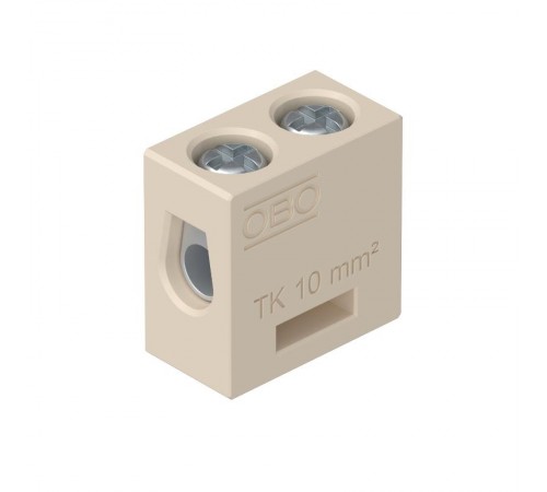 Клемма керамическая винтовая КВ до 10 мм 1 пара контактов 57А до 250 °C (TK 10)  7205704  OBO Bettermann