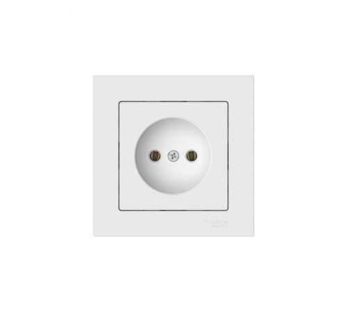 AtlasDesign Белый Розетка без заземления, 16А, (в сборе с рамкой), быстрозажимные клеммы  ATN000140S  SE