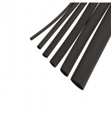 Термоусаживаемая трубка ТУТ нг 12/6 черная (50м/уп)  PR08.25493  Промрукав