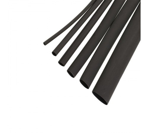 Термоусаживаемая трубка ТУТ нг 12/6 черная (50м/уп)  PR08.25493  Промрукав