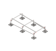 Опорная конструкция для установки оборудования TECHNORAPTOR STEELFOOT 1200х2500  KM-TR-STF-SSEI-1200-2500  КМ - профиль