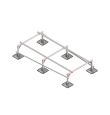 Опорная конструкция для установки оборудования TECHNORAPTOR STEELFOOT 1200х2500  KM-TR-STF-SSEI-1200-2500  КМ - профиль