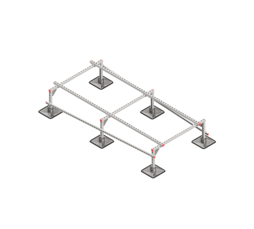 Опорная конструкция для установки оборудования TECHNORAPTOR STEELFOOT 1200х2500  KM-TR-STF-SSEI-1200-2500  КМ - профиль