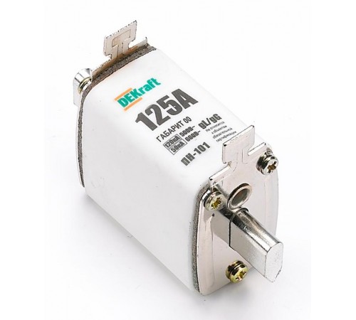 Предохранитель ножевой тип 33, габарит 00, 125А  21307DEK  DEKraft