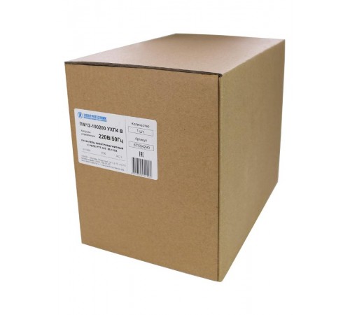 ПМ12-100200 УХЛ4 В, 220В/50Гц, 2з+2р, 100А, нереверсивный, с реле РТТ-325 85- 115А, IP00, пускатель электромагнитный (ЭТ)  ET504290  Электротехник