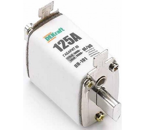 Предохранитель ножевой тип 33, габарит 00, 125А  21307DEK  DEKraft