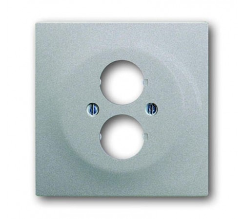 Плата центральная с суппортом с 2-мя разъёмами для громкоговорителя, серия impuls, цвет серебристый металлик  1753-0-0049   2CKA001753A0049  ABB