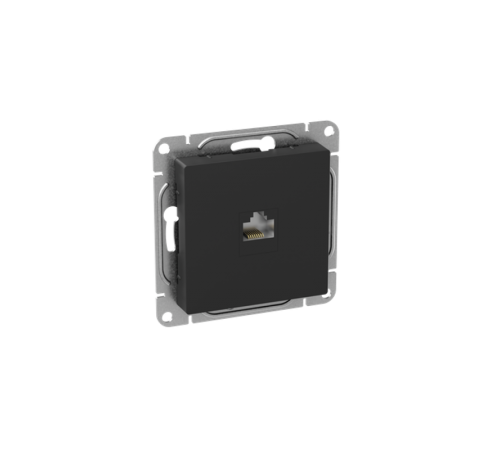 Механизм розетки RJ11, чёрный Эпика EKF  UP1-SOB-RJ11  EKF