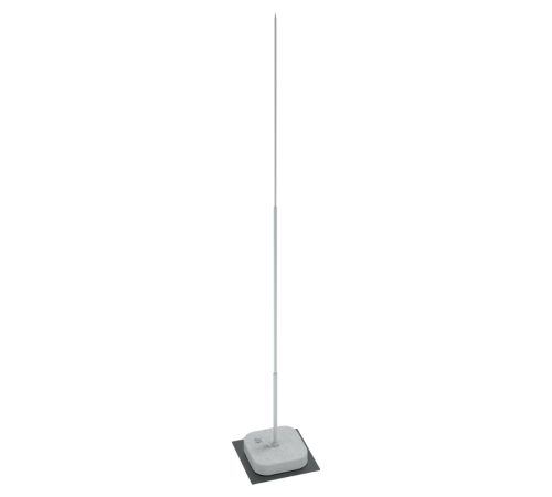 Вольностоящая мачта разборная H3000мм с утяжелителем 26кг (1шт.). Горячее цинкование  VMR-H3000-26-HD  КМ-профиль