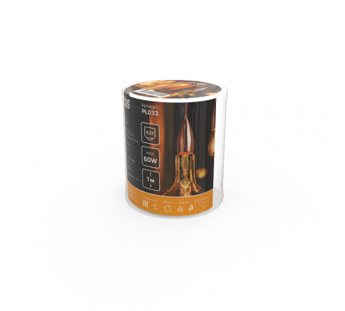 Светильник подвесной шнур под лампу Decor PL033 медный E27, 1 м, 1/40  PL033  Gauss