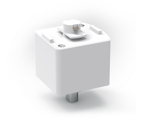 Адаптер питания для подключения светильника к трековой системе, цвет белый  TR123  Gauss