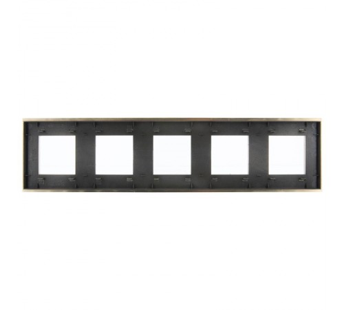 SKANDY Рамка 5-местная SK-F35Sh металл шампань   SK-M52-M-K37  IEK