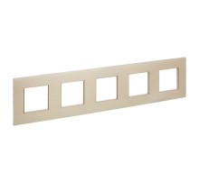 SKANDY Рамка 5-местная SK-F35Sh металл шампань   SK-M52-M-K37  IEK