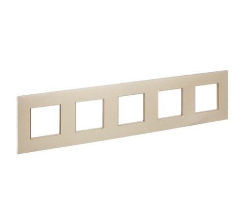 SKANDY Рамка 5-местная SK-F35Sh металл шампань   SK-M52-M-K37  IEK