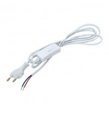 Шнур для бра с выключателем 2 м 2*0,5 мм2  ASB-610  EKF