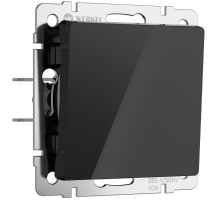 W1110048/ Электроустановочные изделия - Выключатель одноклавишный (черный акрил)  a064024  Werkel