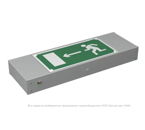 Световой указатель аварийного освещения светодиодный BS-POLET-61-D1-INEXI2 7,6Вт 1ч универсальный/непостоянный накладной IP20  a16851  Белый свет