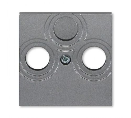ABB Levit Сталь / дымчатый чёрный Накладка для розеток TV-R / TV-R-SAT Сталь  5011H-A00300 69  2CHH080300A4069  ABB
