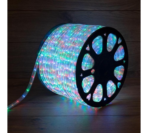 Дюралайт LED, свечение с динамикой (3W) - мульти (RYGB), 36 LED/м, бухта 100м  121-329  NEON-NIGHT