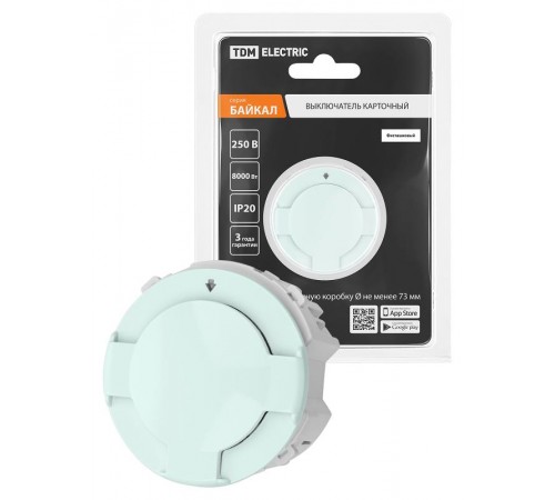 Выключатель карточный 250В 8кВт фисташковый, "Байкал"   SQ1819-0151  TDM