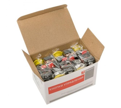 Кнопка AEA-22 "Грибок" желтая NO+NC EKF PROxima  pbn-aea-o  EKF