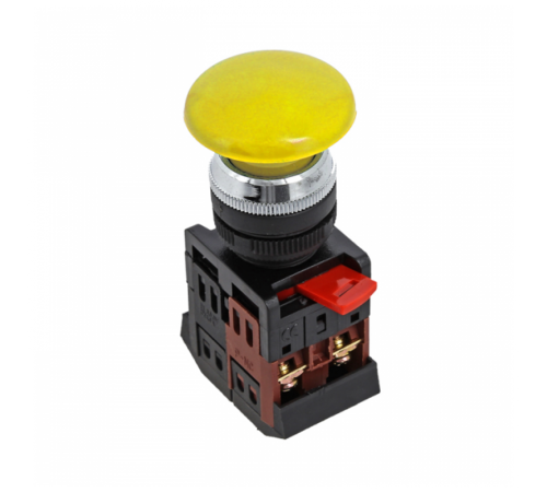 Кнопка AEA-22 "Грибок" желтая NO+NC EKF PROxima  pbn-aea-o  EKF