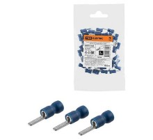 Наконечник штыревой плоский изолированный НШПИ 1,5-2,5 синий (50 шт.)   SQ0545-0005  TDM
