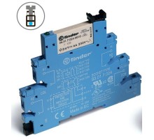 Интерфейсный модуль, электромеханическое реле; 1CO 6A; контакты AgNi; питание 24В DC (чувствит.)  385170240050  Finder