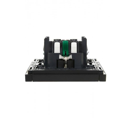 FORTE&PIANO Розетка с заземлением со шторками безвинтовое крепление 16А FP113 черный  FP-R14-16-1-K02  IEK