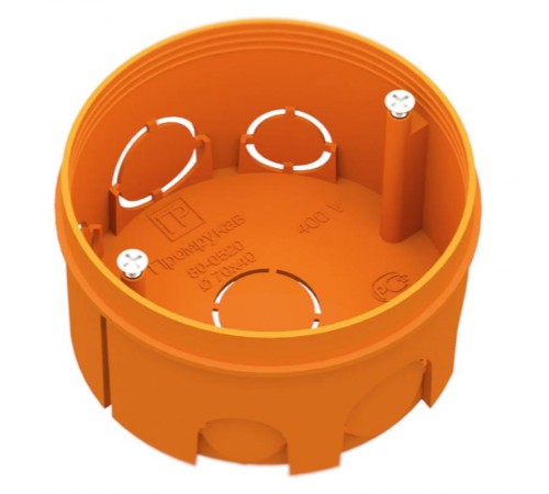 Коробка установочная стойкая к горению (ПВ-2) 76х42 (208шт/кор) IP20  80-0520-2С  Промрукав