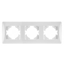 Ugra РАМКА 3-местная,  цвет белый.  С1130-001  GUSI Electric