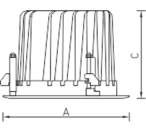 Светильник светодиодный DL POWER LED 60 D80 IP66 4000K  1170001080  Световые Технологии