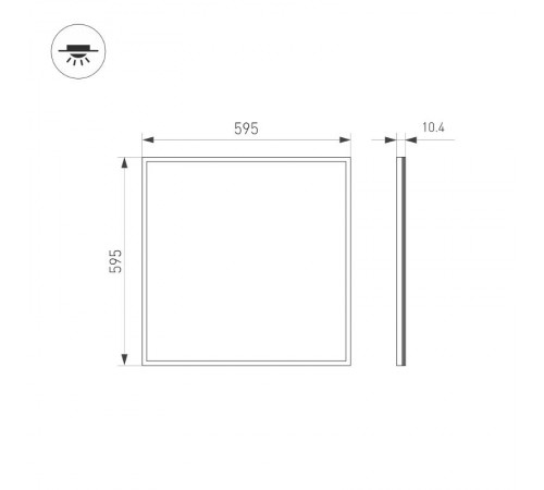 Панель IM-EMERGENCY-3H-S600x600-40W Day4000 (WH, 120 deg, 230V) (Arlight, IP40 Металл, 2 года)   056638  Arlight