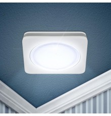 Светильник точечный встраиваемый светодиодный LED KL 13 7Вт 4000К белый квадрат  Б0028276  ЭРА
