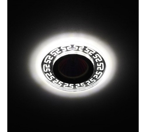 Светильник точечный встраиваемый DK LD45 SL декор cо светодиодной подсветкой MR16, зеркальный  Б0037356  ЭРА