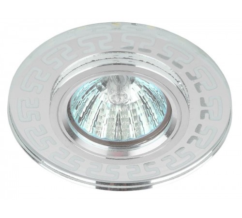 Светильник точечный встраиваемый DK LD45 SL декор cо светодиодной подсветкой MR16, зеркальный  Б0037356  ЭРА