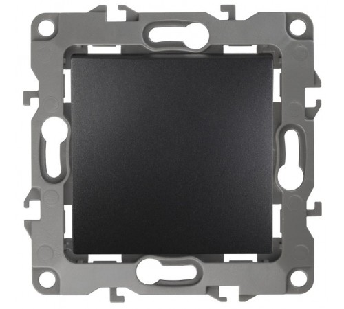 Выключатель 12-1101-05   10АХ-250В,  антрацит  Б0014625  ЭРА